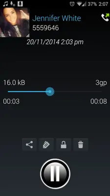 Digital Call Recorder android App screenshot 4